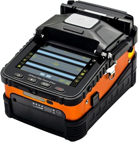 6 محركات AI-5 Pro ماكينة لصق الألياف البصرية لصق 8S 18S تسخين 3 في 1 دعم الألياف مع بطارية ليثيوم عالية السعة 5200 مللي أمبير in Saudi Arabia