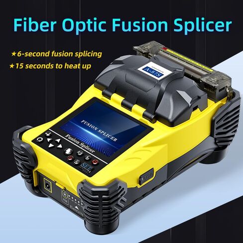 Portable Fiber Optic Fusion Splicer A-87S Fiber Optic Tool Splice Machine Fusion Splicer with 3 in 1 Attachment and 4800mAh LI-ION Battery in Saudi Arabia