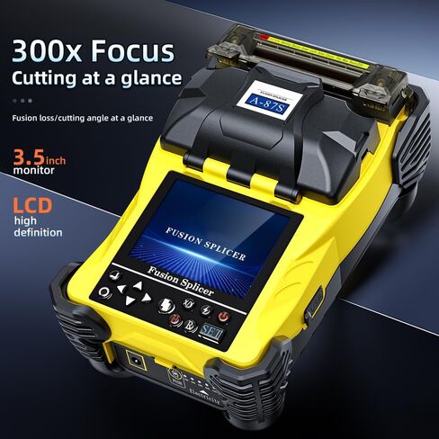 Portable Fiber Optic Fusion Splicer A-87S Fiber Optic Tool Splice Machine Fusion Splicer with 3 in 1 Attachment and 4800mAh LI-ION Battery in Saudi Arabia