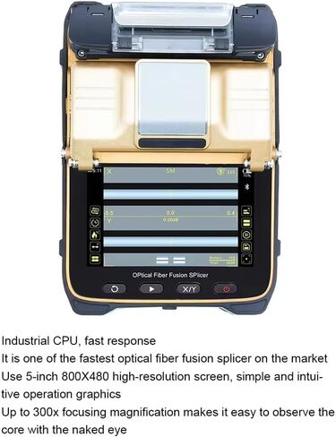 Signal Fire AI-8C Fiber Optic Fusion Splicer Six Motors Core Alignment 15 seconds Heating 6 seconds 3 in 1 Splice Fiber Support in Saudi Arabia