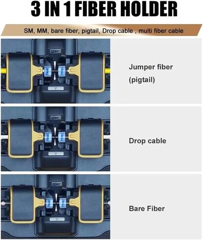 Signal Fire AI-8C Fiber Optic Fusion Splicer Six Motors Core Alignment 15 seconds Heating 6 seconds 3 in 1 Splice Fiber Support in Saudi Arabia
