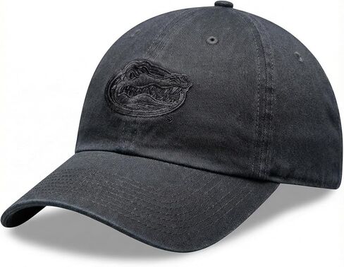Officially Licensed University Florida Gators Black Clean Up Hat Classic Relaxed Fit Adjustable Embroidered Primary Team Logo Baseball Sports Ball Cap in Saudi Arabia