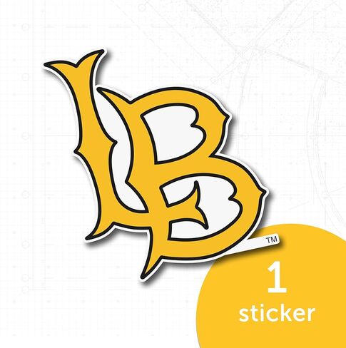 ملصق جامعة كاليفورنيا ديرتباغس كاليفورنيا ديرتباغس LBSU CSULB 49ers من الفينيل لصائق الكمبيوتر المحمول وزجاجة مياه للسيارة (IND 004) in Saudi Arabia