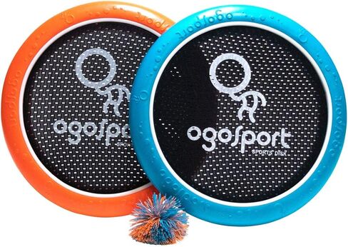 مجموعة أقراص OgoDisk الصغيرة مع كرة مطاطية OgoSoft - لعبة قرص نطاط خارجي للحديقة وحمام السباحة - الرمي والرمي والالتقاط - للأطفال والبالغين بعمر 8 سنوات فما فوق in Kuwait
