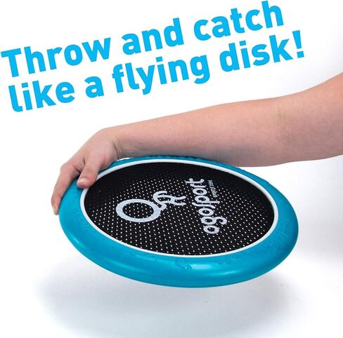 مجموعة أقراص OgoDisk الصغيرة مع كرة مطاطية OgoSoft - لعبة قرص نطاط خارجي للحديقة وحمام السباحة - الرمي والرمي والالتقاط - للأطفال والبالغين بعمر 8 سنوات فما فوق in Kuwait