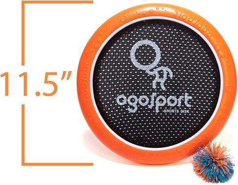 مجموعة أقراص OgoDisk الصغيرة مع كرة مطاطية OgoSoft - لعبة قرص نطاط خارجي للحديقة وحمام السباحة - الرمي والرمي والالتقاط - للأطفال والبالغين بعمر 8 سنوات فما فوق in Kuwait