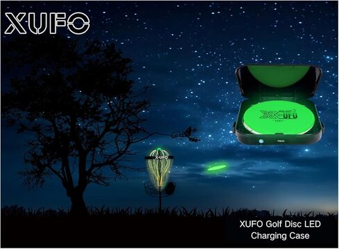علبة شحن قرص الجولف X-UFO سريعة الشحن مزودة بإضاءة LED، معدات قرص الجولف الليلية المحمولة - الخيار المثالي للتدريب الليلي والبطولات in Kuwait