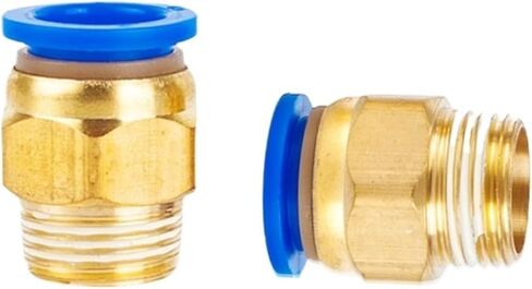 Pneumatic Component Blue PC Air Pipe Quick Joint PC8-02 Thread Straight Through Insertion 4mm/10/12/16-03 2Pcs(Bluepc4-03) in Saudi Arabia