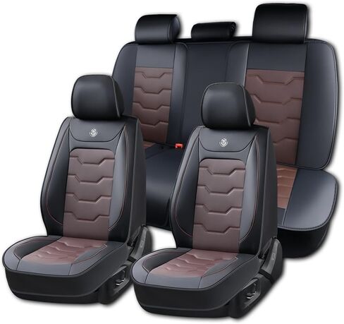 Car Seat Cover for Subaru Outback 2010-2024, Gray Car Seat Covers, Waterproof PU Leather, Full Set of 5 Seats, Non-Slip, Easy to Clean and Install, Beautify Interior in Saudi Arabia