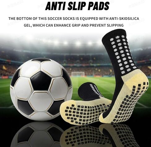 World Cup Themed Anti-Slip Football Socks & Knee Guards Set, 2 Pairs Unisex Sports Protective Socks Kit in Saudi Arabia