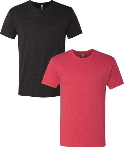 Next Level Apparel Men's Triblend Knit Crewneck T-Shirt, Premium HTHR, Medium in Kuwait