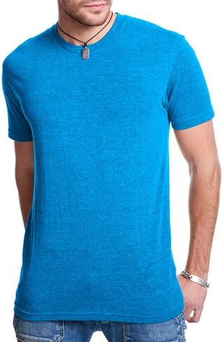 Next Level Apparel Men's Triblend Knit Crewneck T-Shirt, Premium HTHR, Medium in Kuwait