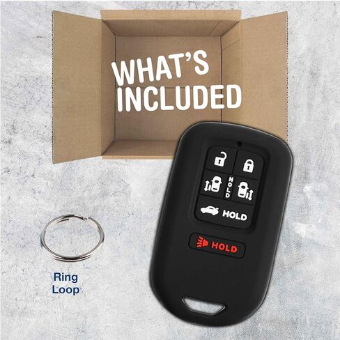 KeyGuardz دخول بدون مفتاح عن بعد سيارة ذكية مفتاح فوب الغلاف الخارجي شل غطاء مطاطي لهوندا أوديسي KR5V1X in Kuwait