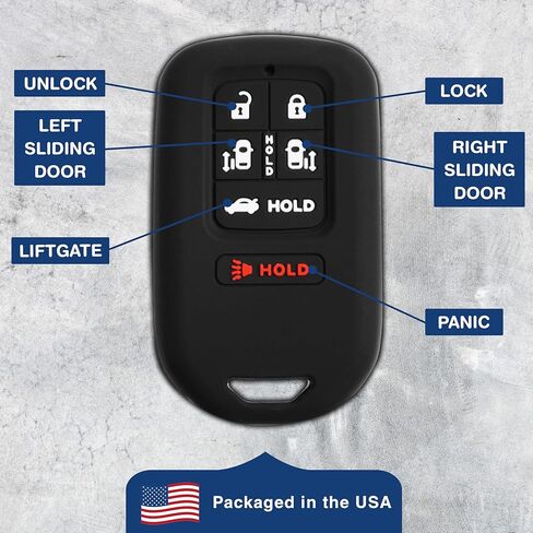 KeyGuardz دخول بدون مفتاح عن بعد سيارة ذكية مفتاح فوب الغلاف الخارجي شل غطاء مطاطي لهوندا أوديسي KR5V1X in Kuwait