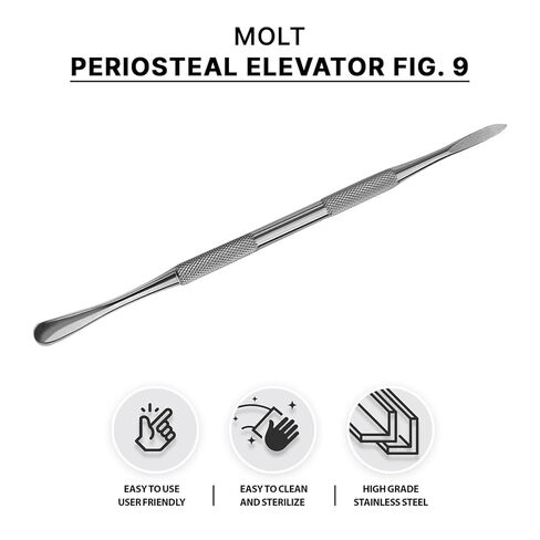 SURGICAL ONLINE Periosteal Molt #9 Elevator Surgical Dental Instrument in Saudi Arabia