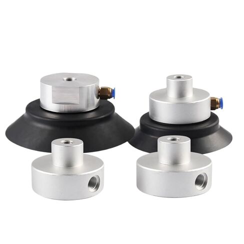 1pc Manipulator Vacuum Suction Cup PFG-100/120/150/200/250 Connector Vacuum Chuck Aluminum Block Side Intake Bracket Pneumatic(PFG-250 Black) in Saudi Arabia