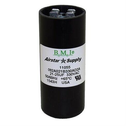 21-25 uF x 330 VAC - BMI/USA Start Capacitor # 092A021B330AD2A with Bleed Resistor in Saudi Arabia