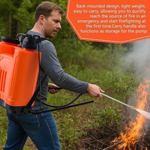 Xuhal 5.28 Gallon Water Fire Extinguisher, Refillable Backpack Sprayer, Multi-functional for Fire Suppression, Garden Watering, Cleaning, Suitable for Home, Office, Warehouse, Camping, Dorm(Orange) in Saudi Arabia