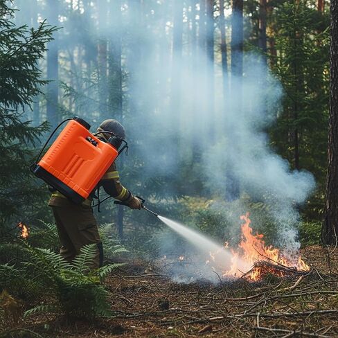 Xuhal 5.28 Gallon Water Fire Extinguisher, Refillable Backpack Sprayer, Multi-functional for Fire Suppression, Garden Watering, Cleaning, Suitable for Home, Office, Warehouse, Camping, Dorm(Orange) in Saudi Arabia