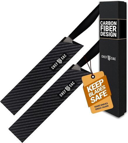 Knife Edge Guards, Universal Knife Sheath Covers, Professional Kitchen Chef Knife Protector Set, Blade Guard, BPA-Free ABS Plastic, Non-Scratch Felt Lining (10-Pack) in Saudi Arabia