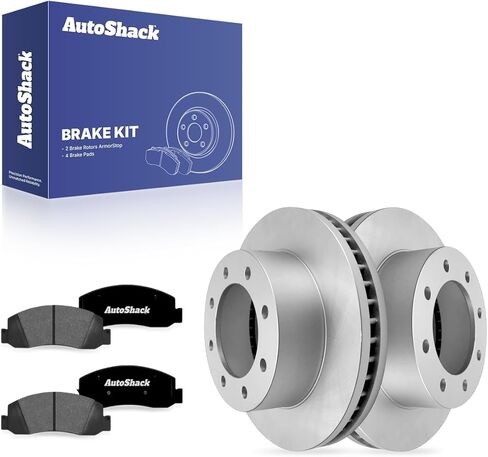 AutoShack 13.66" (347 mm) Front Vented Brake Rotors + Ceramic Brake Pads Replacement for 2005-2008 Ford F-350 Super Duty 2005-2007 Ford F-250 Super Duty 6-PC Brake Kit in Saudi Arabia