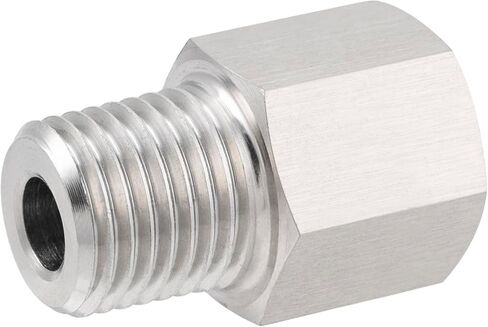 304 Stainless Steel Forged Pipe Fitting Converter Adapter 1/4“ G Thread Female to 1/4" NPT Male 2000psi (1 Pc) in Saudi Arabia
