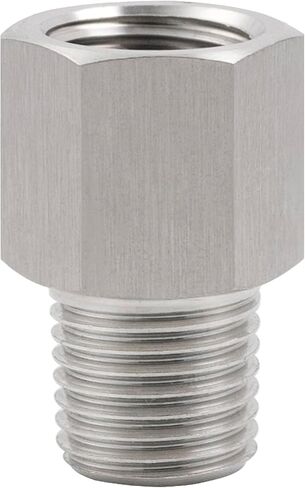 304 Stainless Steel Forged Pipe Fitting Converter Adapter 1/4“ G Thread Female to 1/4" NPT Male 2000psi (1 Pc) in Saudi Arabia