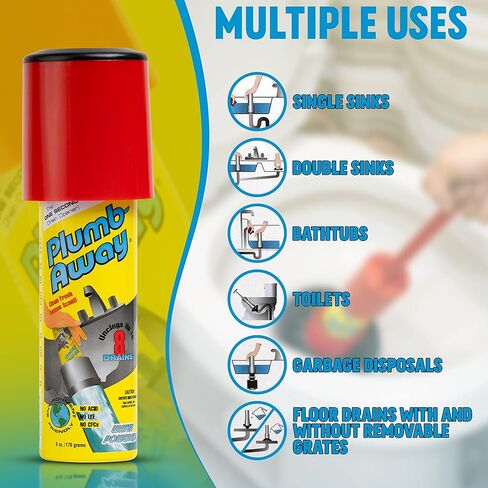 إعادة تعبئة Plumb Away 100-08 6 أونصة Plumb-Away in Saudi Arabia