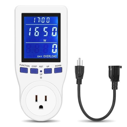 Plug in Kilowatt Electricity Usage Monitor Electrical Power Consumption Watt Meter Tester in Saudi Arabia