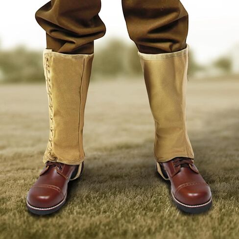 Canvas Gaiters Snake Gaiters Leg Gaiters for Men Ww2 Gaiters Reproduction WWII Us M1936 Leggings Gaiters for Hiking Army Khaki Canvas Gaiters Puttee Protection for Legs, 3R in Saudi Arabia