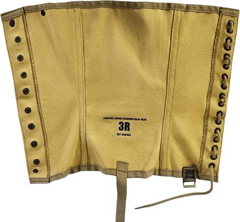 Canvas Gaiters Snake Gaiters Leg Gaiters for Men Ww2 Gaiters Reproduction WWII Us M1936 Leggings Gaiters for Hiking Army Khaki Canvas Gaiters Puttee Protection for Legs, 3R in Saudi Arabia