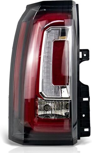مصابيح خلفية LED VPIMOZO متوافقة مع 2015 2016 2017 2018 2019 2020 GMC Yukon/Yukon XL (Denali SLE SLT) مجموعة ضوء الذيل الخلفي للجانب الأيمن للراكب مع لمبة تحل محل 23380460 84536243 عدسة شفافة in Kuwait