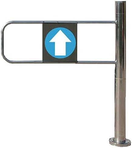 Automatic Stainless Steel Swing Barrier for Supermarkets, Libraries & Warehouses - One-Way Entry Device with Auto-Close (Left, 60 x 97 cm) in Saudi Arabia