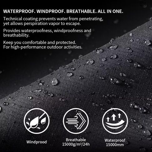 Men Women Fashion Lightweight Rain Jacket Hooded Waterproof Windbreaker in Saudi Arabia