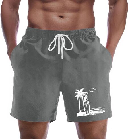 Men's Graphic Shorts Drawstring Waist Athletic Gym Workout Basketball Shorts with Pockets Summer Casual Beach Short in Saudi Arabia