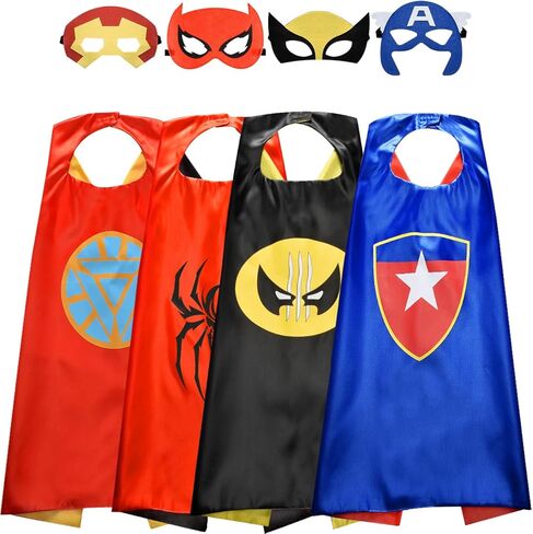 Superhero Capes for Kids, Toys for Ages 3-10 | Dress Up Costumes Party Supplies Birthday Gifts Halloween Christmas Cosplay in Saudi Arabia