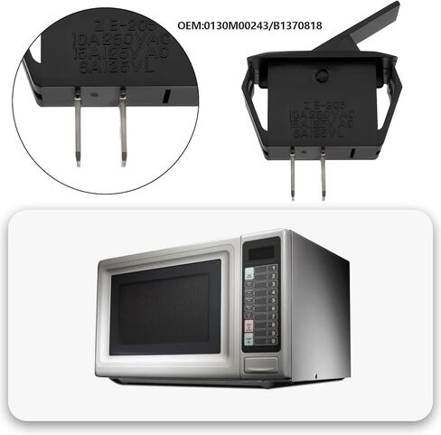 eMagTech 2 قطعة 2Pin 250VAC مفتاح باب التعشيق للفرن 0130M00243 B1370818 متوافق مع Goodman متوافق مع Amana in Saudi Arabia