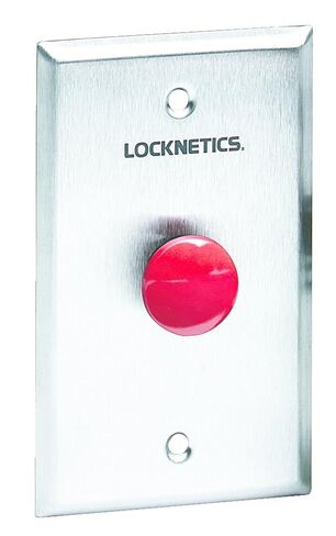 SCHLAGE إلكترونيات 701RD زر الضغط، 7/8 "زر الفطر الأحمر، 24VDC in Saudi Arabia
