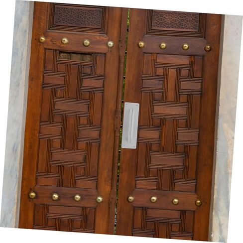 Balacoo الفولاذ المقاوم للصدأ دفع سحب مقبض الباب الثقيلة لوحة الباب المعدنية قوي وسهل التركيب مناسبة للبوابات والحظائر in Saudi Arabia