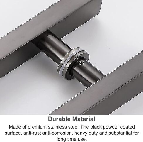 Barn Door Pull Handle, 24 in Push Pull Door Handles for Glass Door, Commercial Company Front Door Pull Handle with Fittings, Modern Simple Style (Gold 60 Cm/23.6 in) in Saudi Arabia