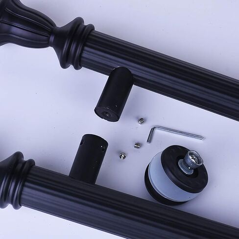 Glass Door Handle European Style Retro Matte Black Finish Stainless Steel Door Handle Wooden Door Handle KTV Push-Pull 4 Lengths (60×25 Cm) in Saudi Arabia