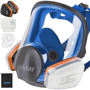 Reusable Respirator Mask with A1 & P2 Filters for Dust,Gas,Painting, Woodworking, Sanding, Construction,Clearning in Saudi Arabia