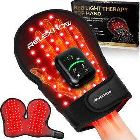 Cordless Red Light Therapy Glove for Hand, 5 Modes 5000mAh Controller Infrared Light Glove with 112 Beads, Timer & Pulse Modes, 660nm & 850nm Infrared Light Therapy Device for Hand Fingers Wrist in Saudi Arabia