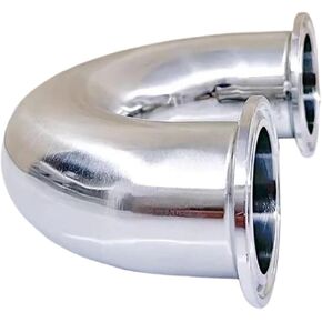 1pc Tube O/D 19-108mm Tri Clamp 1.5"2" 2.5" 3"3.5" 304 Stainless Steel Ferrule 180 Degree Elbow Bend Fitting Home Brew(2 inch Tri Clamp,Fit Tube OD 89mm) in Kuwait