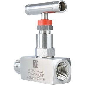 1/2 بوصة 304 الفولاذ المقاوم للصدأ صمام إبرة داخلي وخارجي ملولب 6000PSI 1 قطعة (3/4 بوصة) in Kuwait