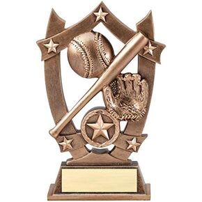 Decade Awards Baseball or Softball 3D Gold Sport Stars Trophy - 6.25 Inch Tall | Engraved Baseball Award - Customize Now in Kuwait