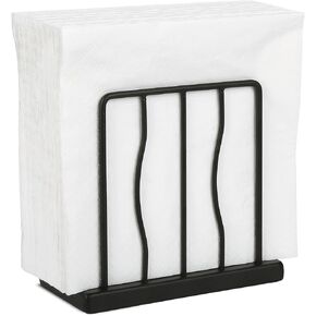 Modern Napkin Holder for Table, Kitchen, Bar, or Restaurant - Matte Black Farmhouse Style Decorative Organizer. in Saudi Arabia