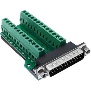 DB25 D-SUB 25Pin محطة إشارة PCB لوح مهايئ RS232 موصلات ذكر وأنثى 1 قطعة (برغي ذكر) in Kuwait