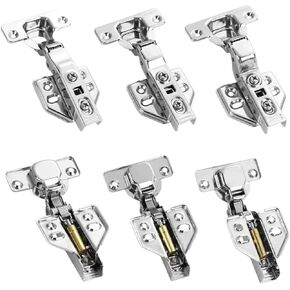Stainless Steel Hydraulic Cabinet Door Hinges Damper Buffer1Pcs(2Pcs Half Overlay) in Kuwait
