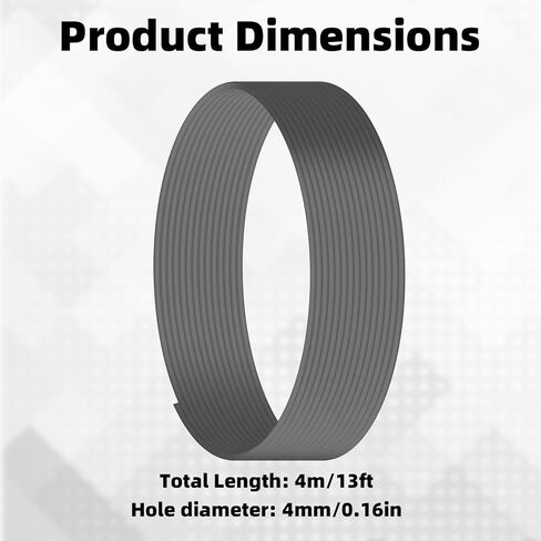 Star-Shaped PTFE Tube for Bambu Lab, 4m/13ft Premium Pipe Low Resistance & Friction PTFE Tubing High Temp 260°C Inner Channel 3D Printer Accessories Compatible with Bambu Lab P1/X1/A1 in Saudi Arabia